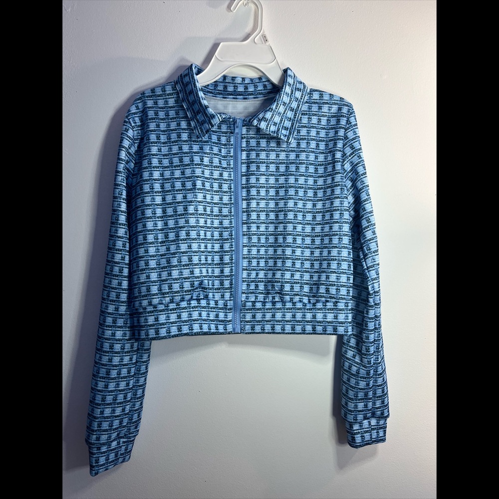Blue fitted Three piece set